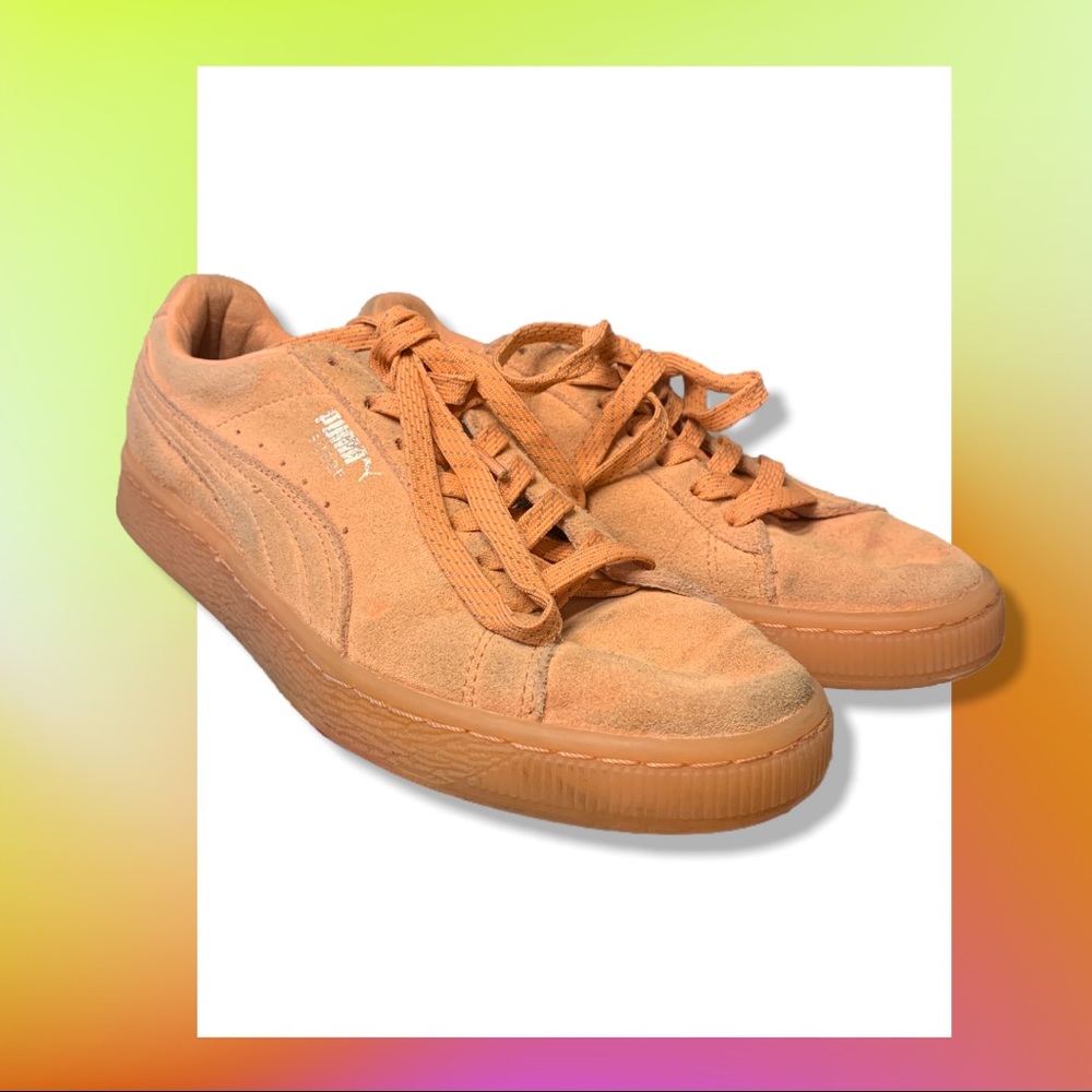 💗PINK💗 PUMA Suede Mono Sneakers